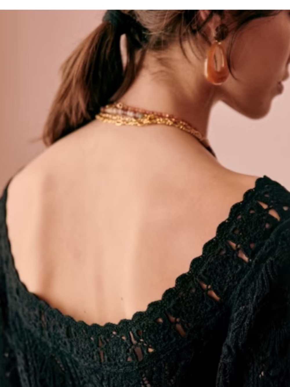 Sezane Artie Jumper Noir - Picture 4 of 8